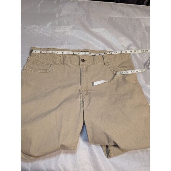 Carhartt Relaxed Fit Pants Men’s Sz 40x32 Tan Rugged Flex Cotton 5 Pocket (1242) - Picture 14 of 16
